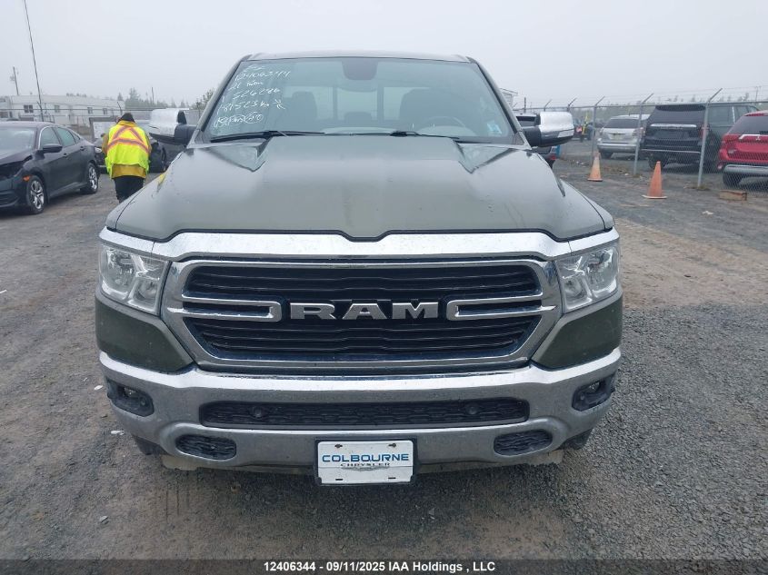 2021 Ram 1500 Big Horn/Lone Star VIN: 1C6SRFFT5MN526286 Lot: 12406344