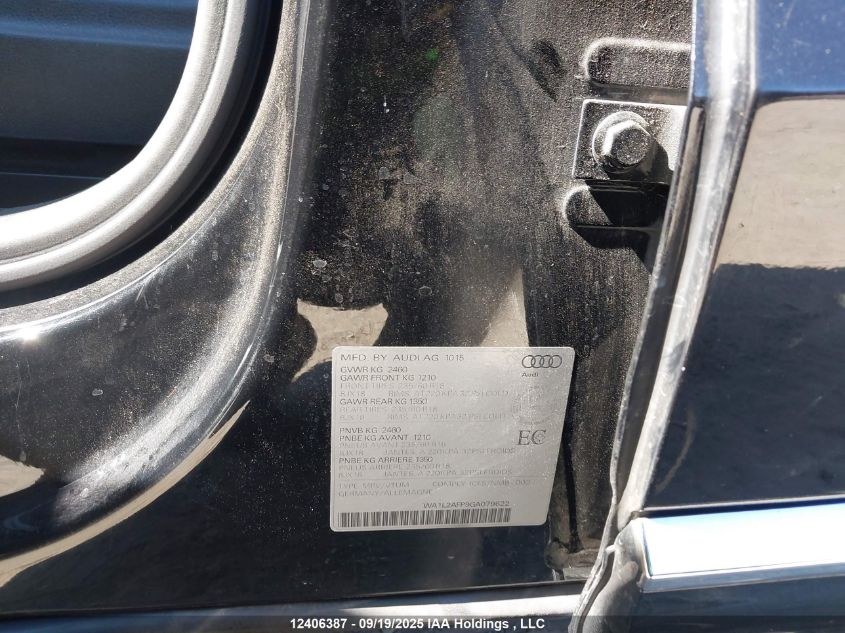 2016 Audi Q5 2.0T Progressiv VIN: WA1L2AFP9GA079622 Lot: 12406387