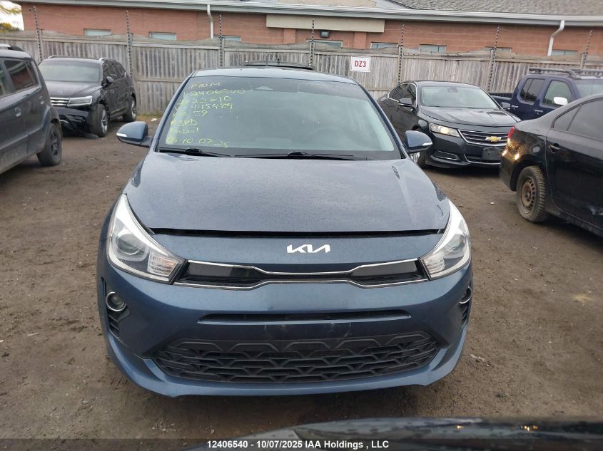2022 Kia Rio Ex Premium VIN: 3KPA35AD1NE445484 Lot: 12406540