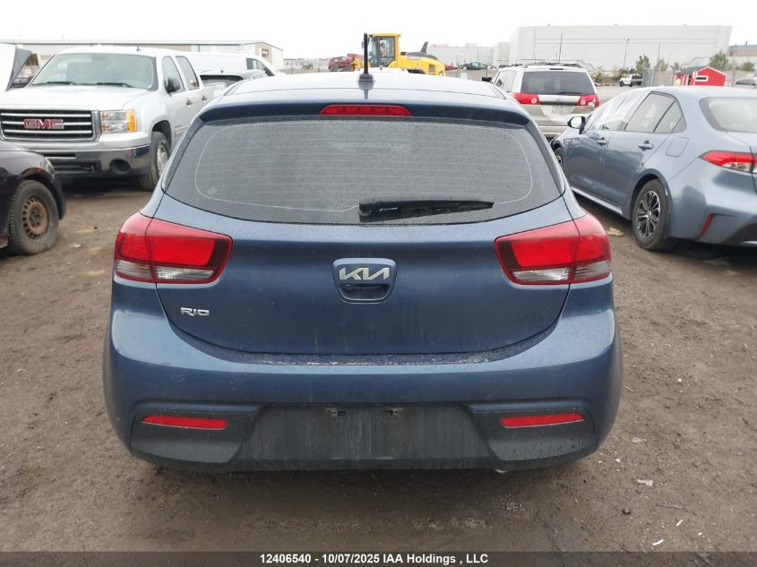 2022 Kia Rio Ex Premium VIN: 3KPA35AD1NE445484 Lot: 12406540