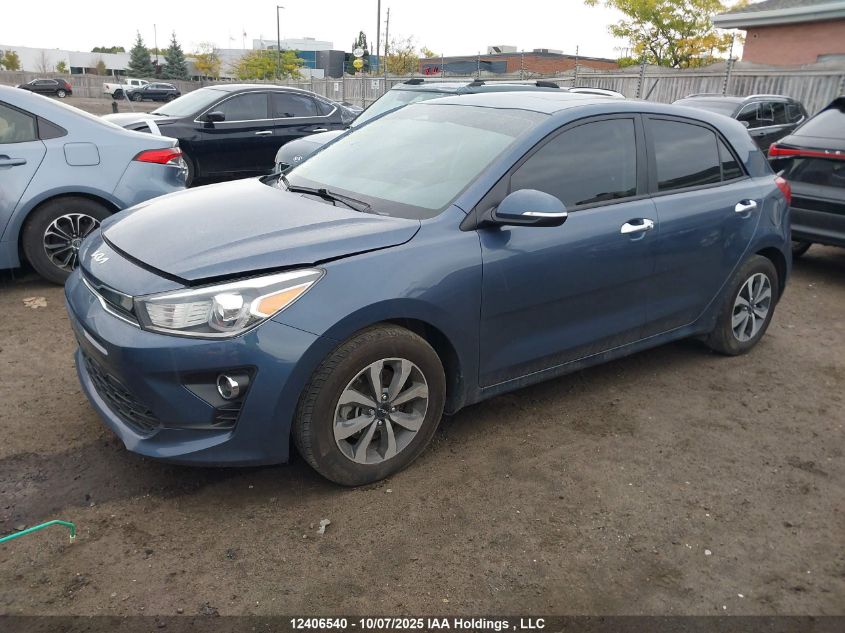 2022 Kia Rio Ex Premium VIN: 3KPA35AD1NE445484 Lot: 12406540