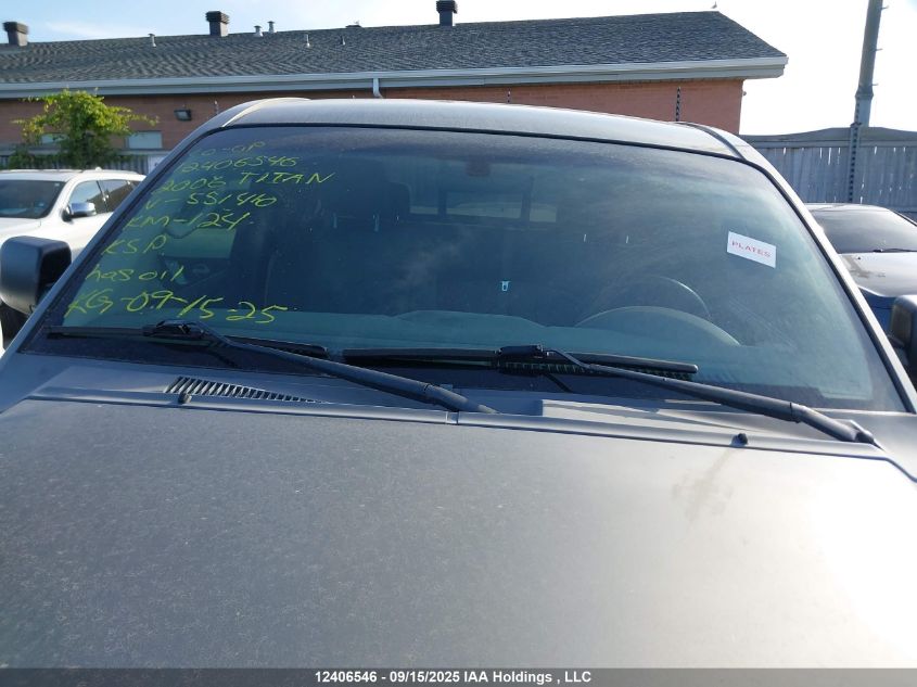 2006 Nissan Titan Xe/Se/Le VIN: 1N6BA06B06N551410 Lot: 12406546