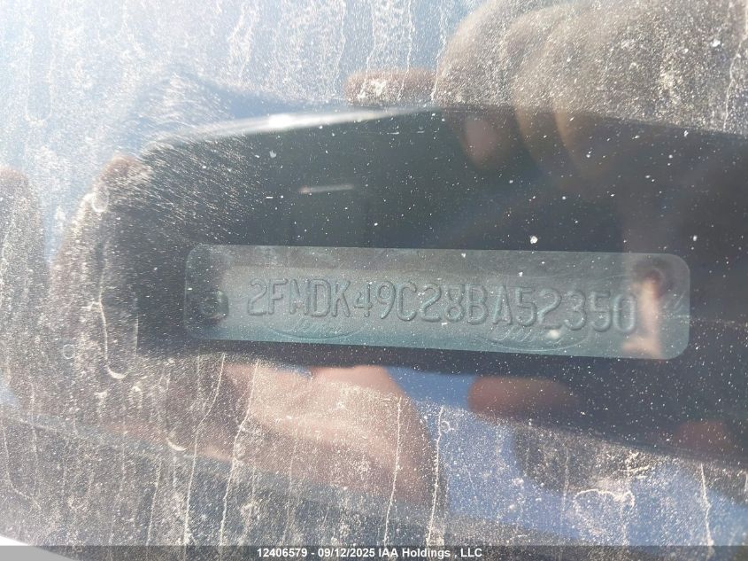 2008 Ford Edge VIN: 2FMDK49C28BA52350 Lot: 12406579