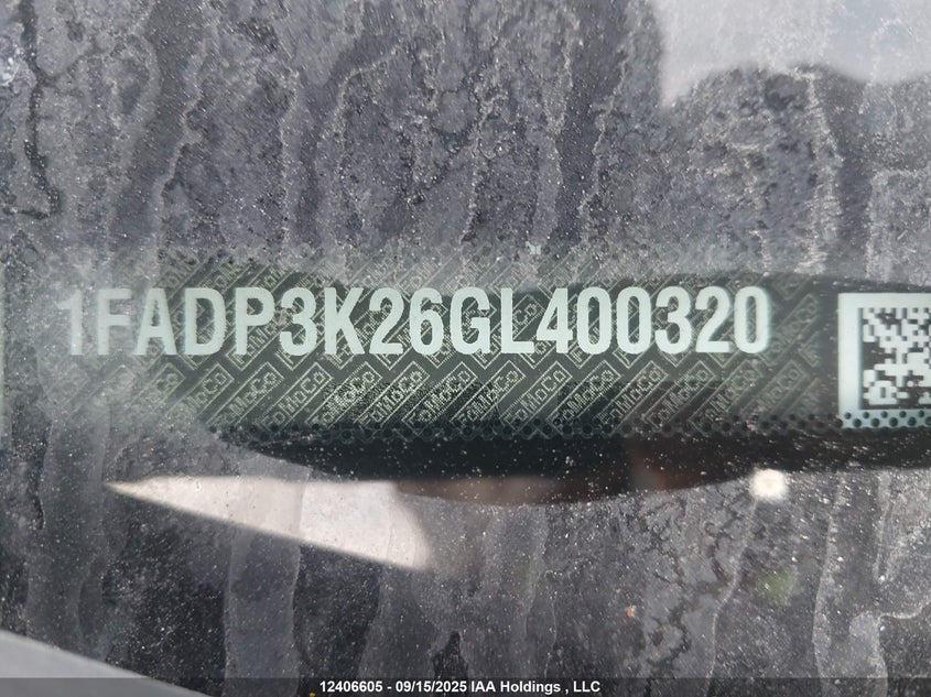 1FADP3K26GL400320 2016 FORD FOCUS photo no. 19