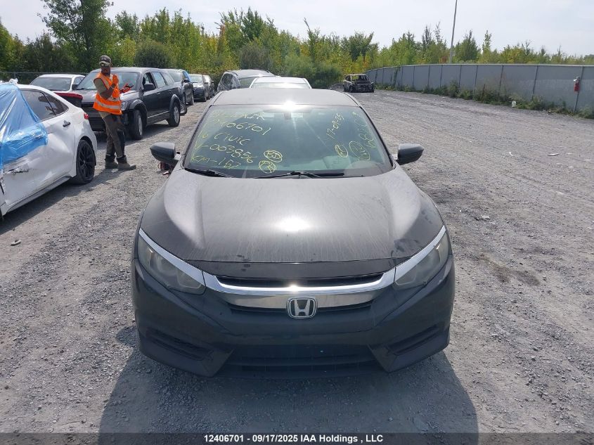 2016 Honda Civic VIN: 2HGFC2F57GH003856 Lot: 12406701
