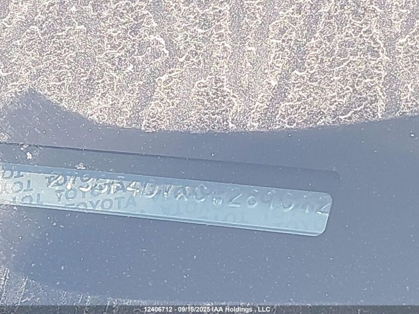 2012 Toyota Rav4 VIN: 2T3BF4DVXCW261012 Lot: 12406712