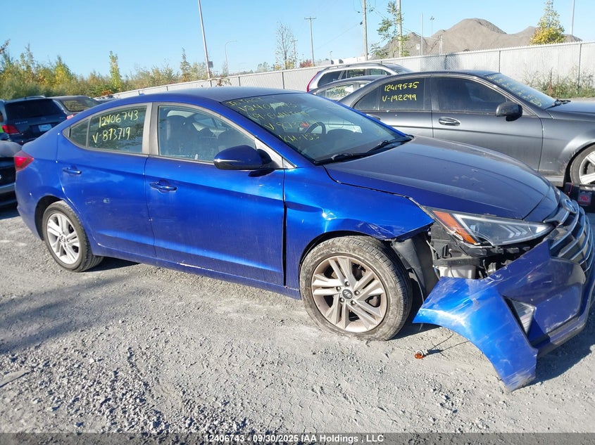 2019 Hyundai Elantra VIN: KMHD84LF5KU873719 Lot: 12406743
