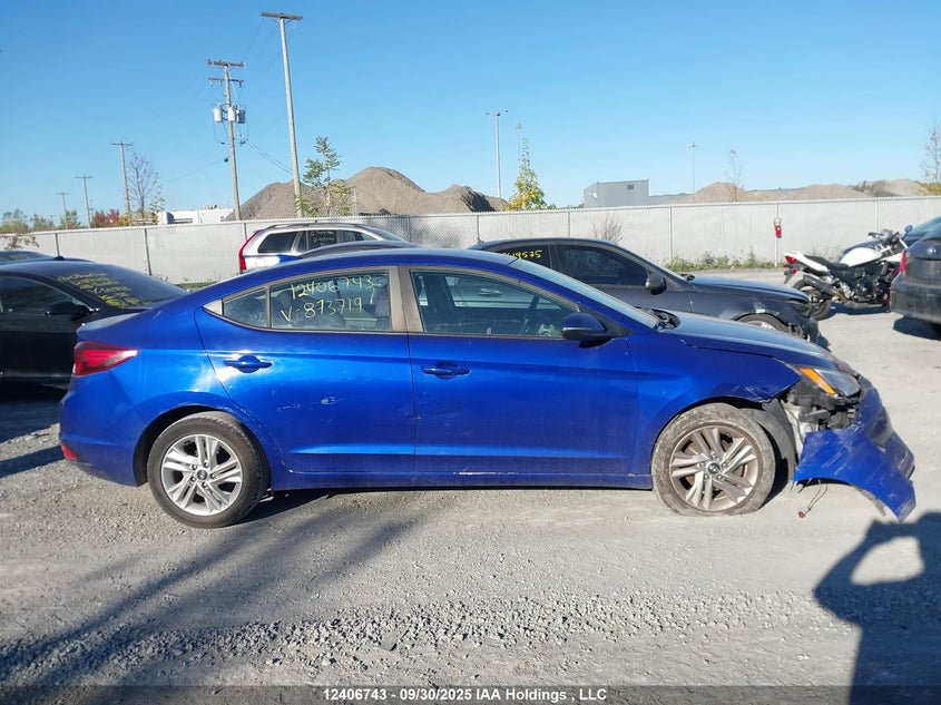 2019 Hyundai Elantra VIN: KMHD84LF5KU873719 Lot: 12406743