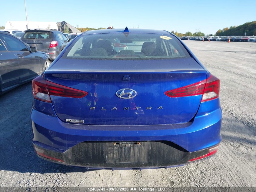 2019 Hyundai Elantra VIN: KMHD84LF5KU873719 Lot: 12406743