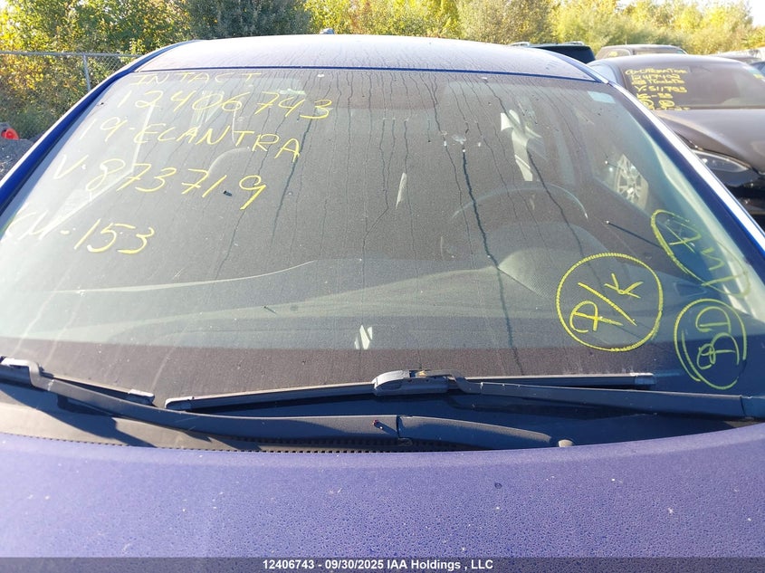 2019 Hyundai Elantra VIN: KMHD84LF5KU873719 Lot: 12406743