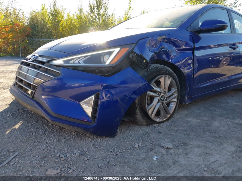2019 Hyundai Elantra VIN: KMHD84LF5KU873719 Lot: 12406743