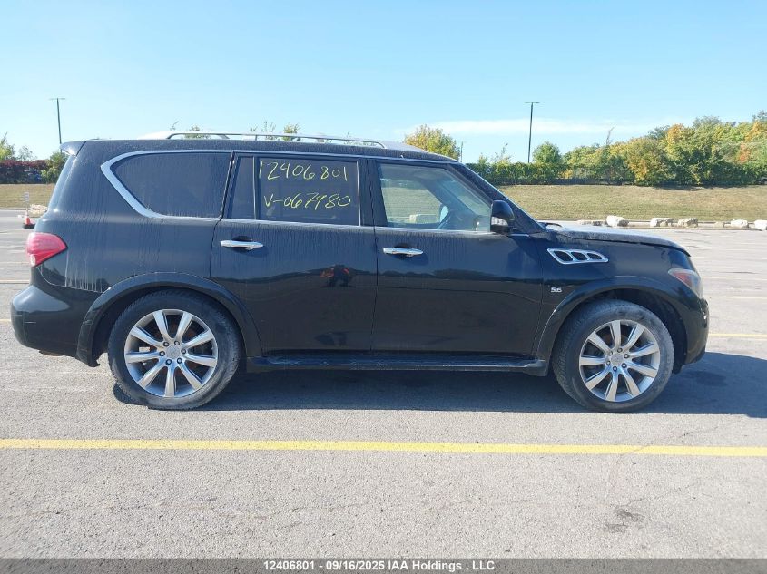 2014 Infiniti Qx80 VIN: JN8AZ2NE6E9067980 Lot: 12406801