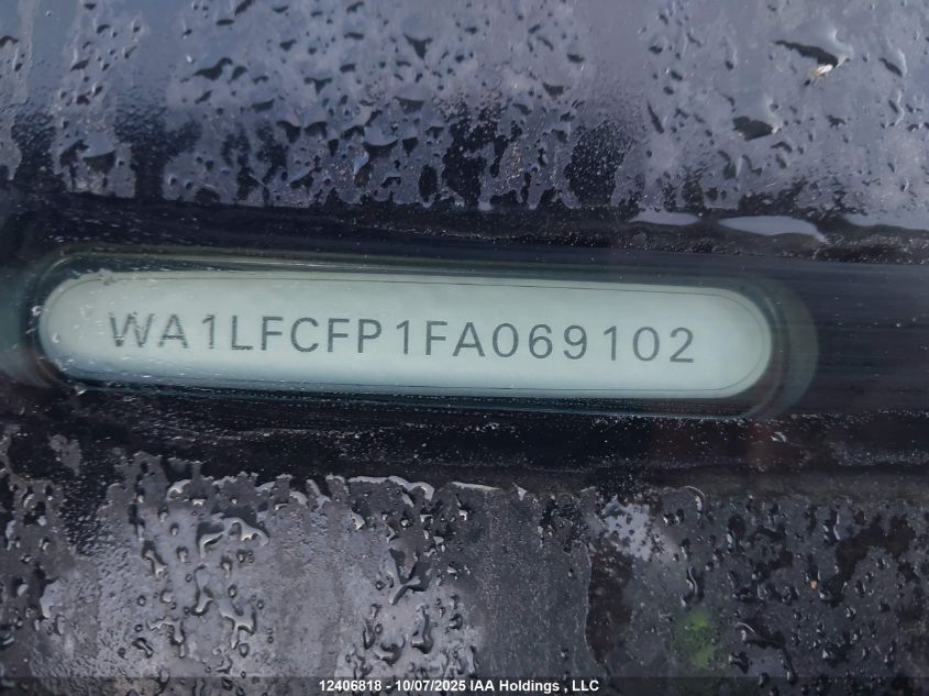 2015 Audi Q5 Premium Plus VIN: WA1LFCFP1FA069102 Lot: 12406818