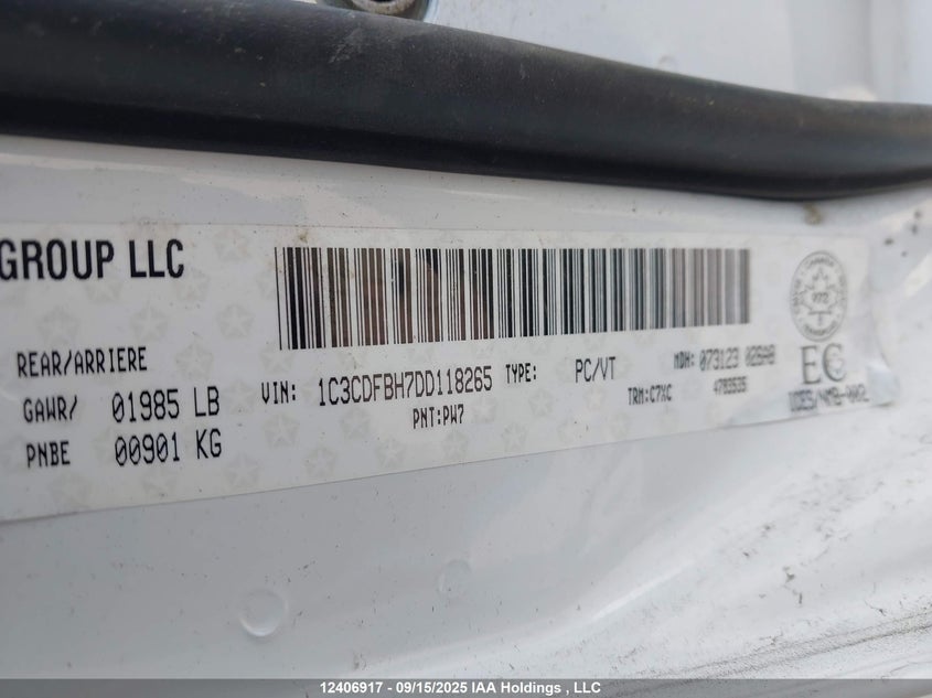 1C3CDFBH7DD118265 2013 DODGE DART photo no. 18