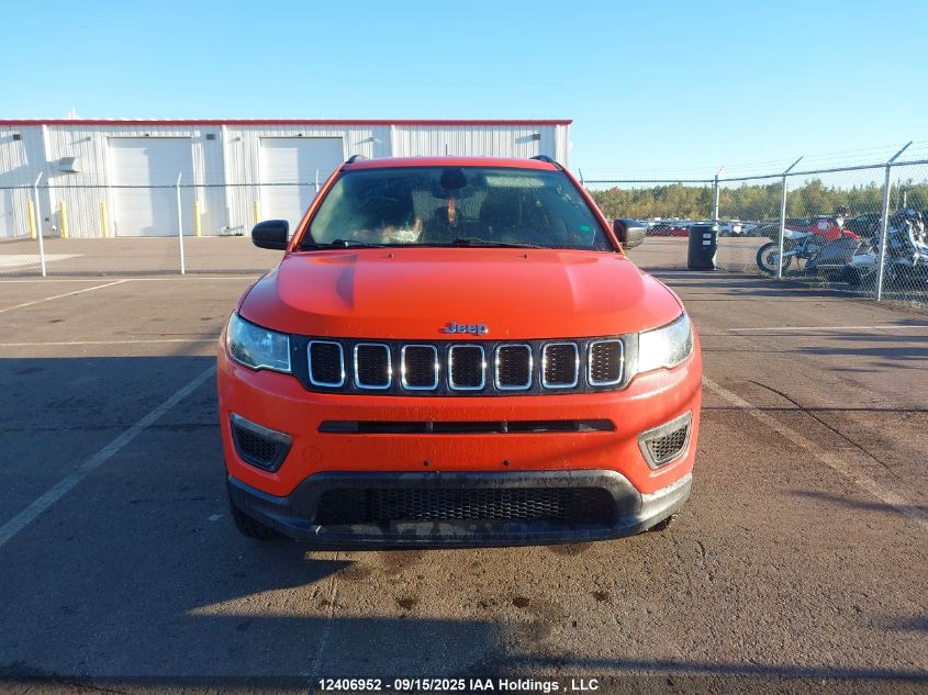 2018 Jeep Compass Sport VIN: 3C4NJDAB4JT107437 Lot: 12406952