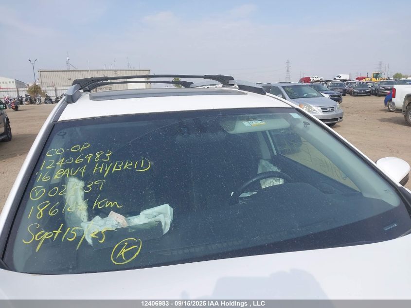 2016 Toyota Rav4 Hybrid Xle VIN: JTMRJREV1GD023139 Lot: 12406983