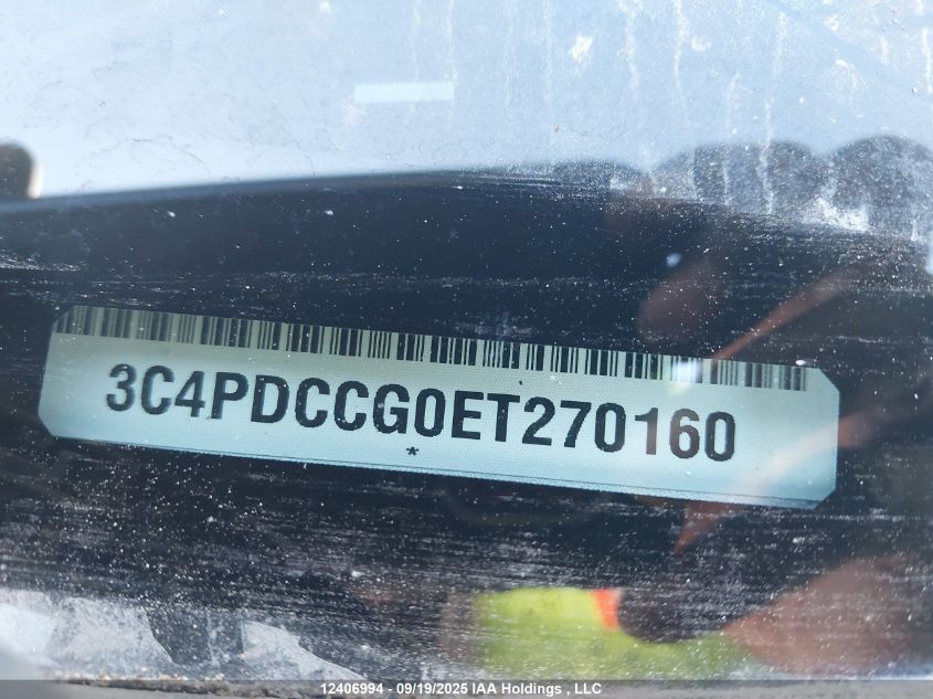 2014 Dodge Journey Sxt VIN: 3C4PDCCG0ET270160 Lot: 12406994