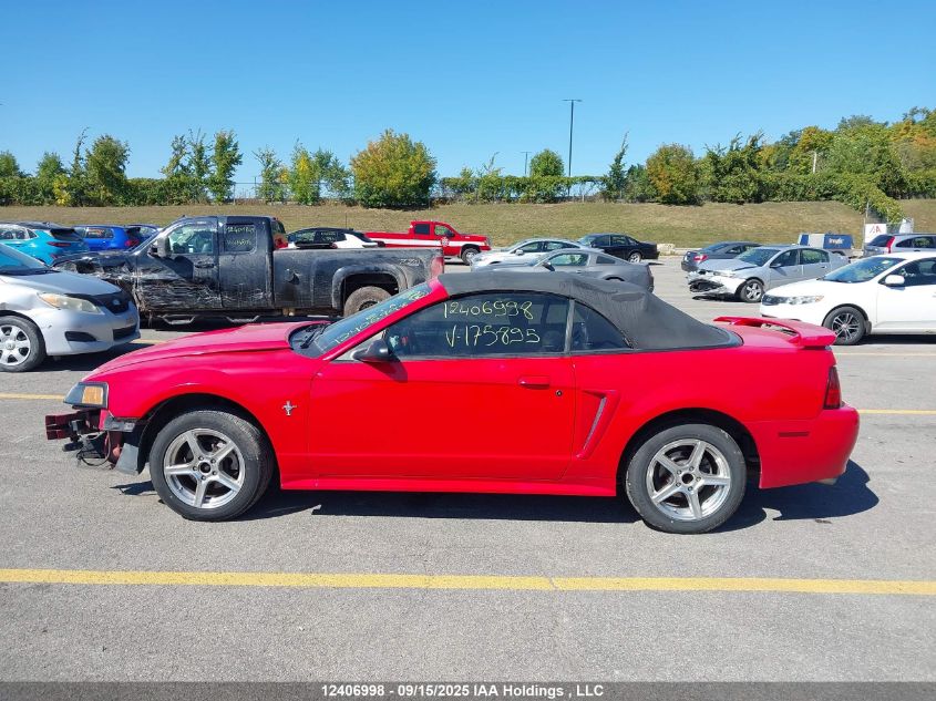 2002 Ford Mustang VIN: 1FAFP44492F175895 Lot: 12406998