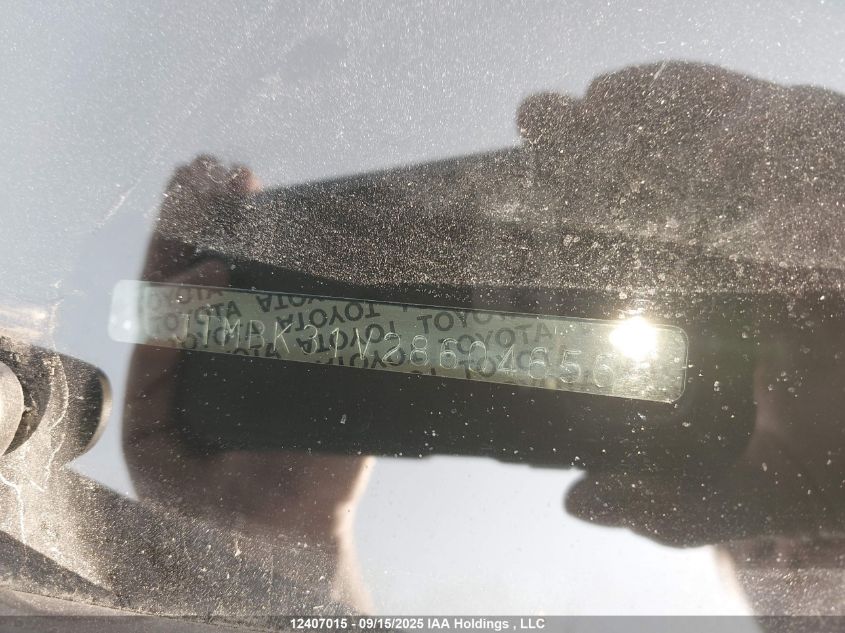 2008 Toyota Rav4 Limited VIN: JTMBK31V286046565 Lot: 12407015