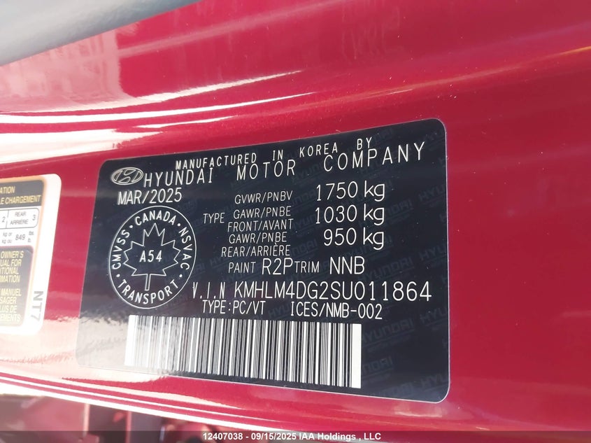 KMHLM4DG2SU011864 2025 HYUNDAI ELANTRA photo no. 19