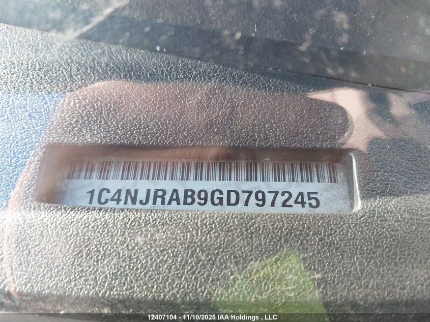 1C4NJRAB9GD797245 2016 JEEP LIBERTY (PATRIOT) photo no. 9
