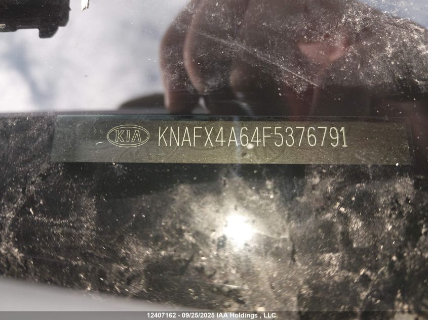 2015 Kia Forte 1.8L Lx/1.8L Lx+/Lx+ Winter Edition VIN: KNAFX4A64F5376791 Lot: 12407162