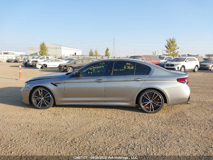 2021 BMW M5 Competition VIN: WBS83CH06MCF38086 Lot: 12407177