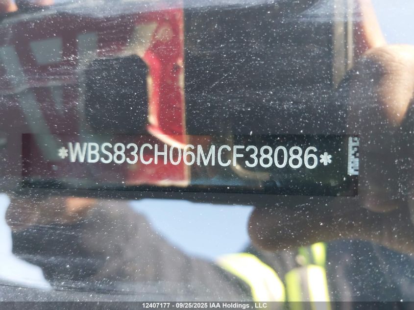 2021 BMW M5 Competition VIN: WBS83CH06MCF38086 Lot: 12407177