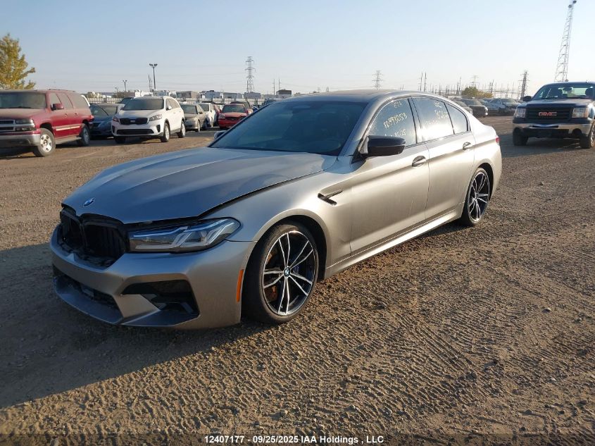 2021 BMW M5 Competition VIN: WBS83CH06MCF38086 Lot: 12407177