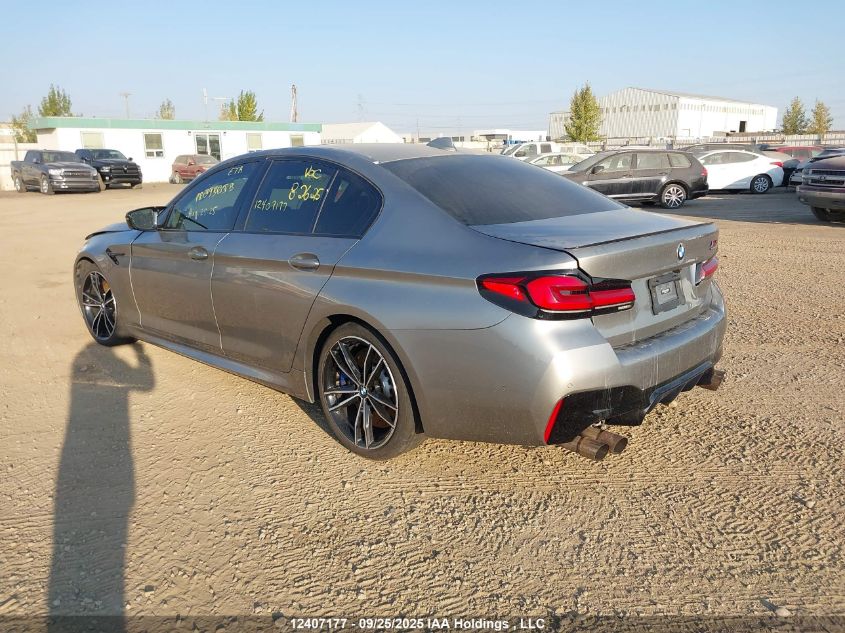 2021 BMW M5 Competition VIN: WBS83CH06MCF38086 Lot: 12407177