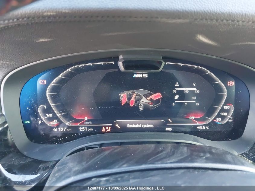 2021 BMW M5 Competition VIN: WBS83CH06MCF38086 Lot: 12407177