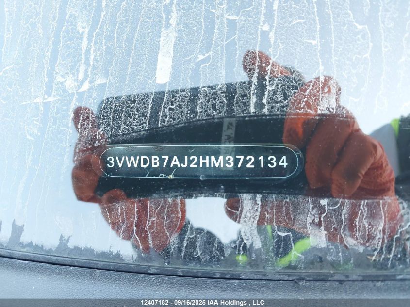2017 Volkswagen Jetta Se VIN: 3VWDB7AJ2HM372134 Lot: 12407182