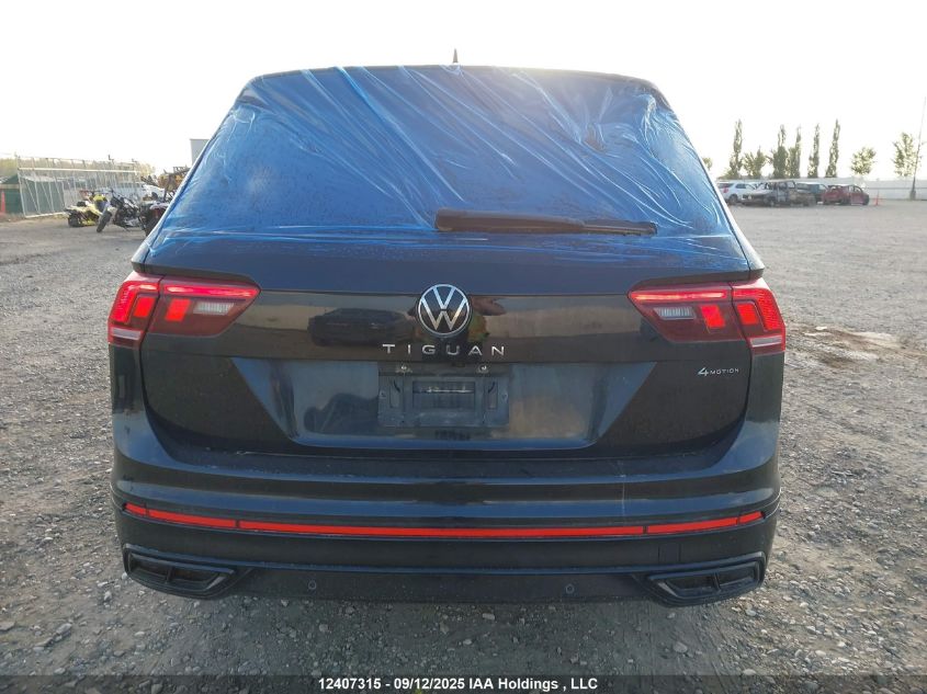 2022 Volkswagen Tiguan Se R-Line Black VIN: 3VV8B7AX6NM062140 Lot: 12407315