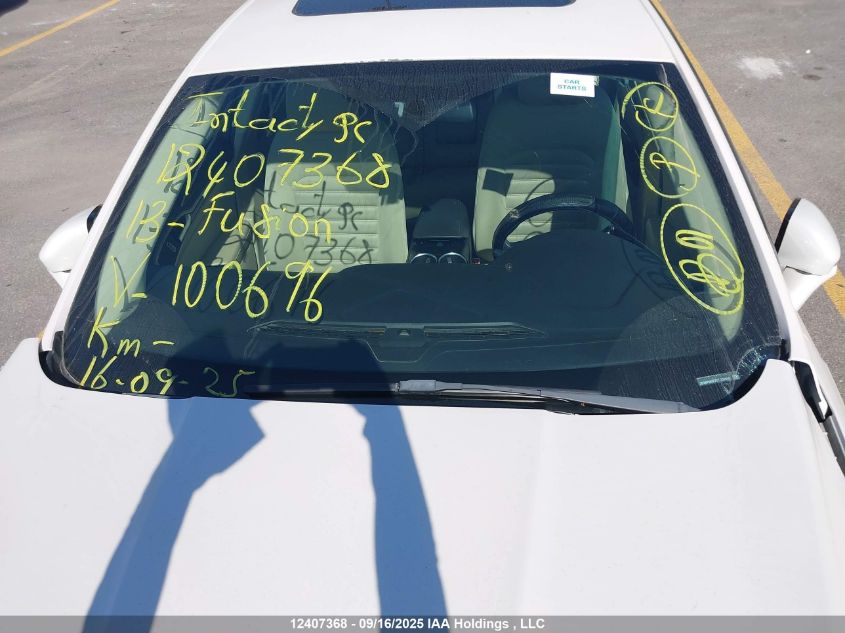 2013 Ford Fusion VIN: 3FA6P0HR7DR100696 Lot: 12407368