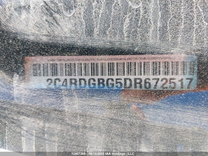 2013 Dodge Grand Caravan VIN: 2C4RDGBG5DR672517 Lot: 12407369