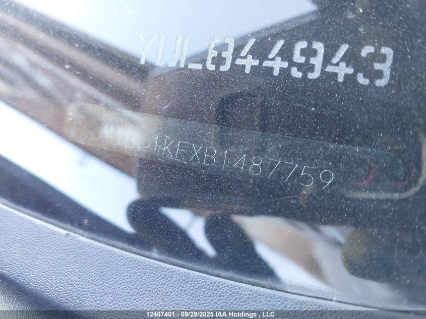 2011 Mazda Mazda3 Gx VIN: JM1BL1KFXB1487759 Lot: 12407401