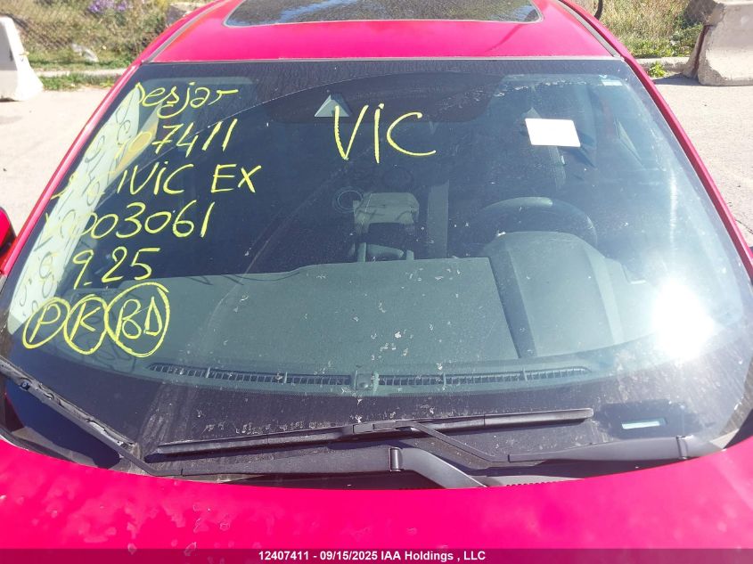 2021 Honda Civic Ex VIN: 2HGFC2F75MH003061 Lot: 12407411