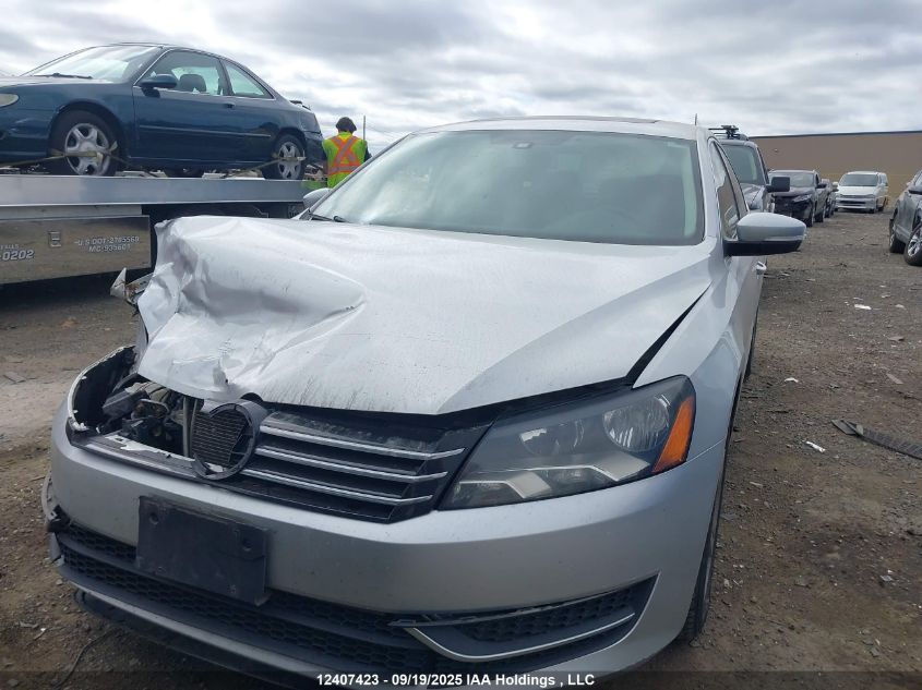 2013 Volkswagen Passat Se VIN: 1VWBH7A30DC106355 Lot: 12407423