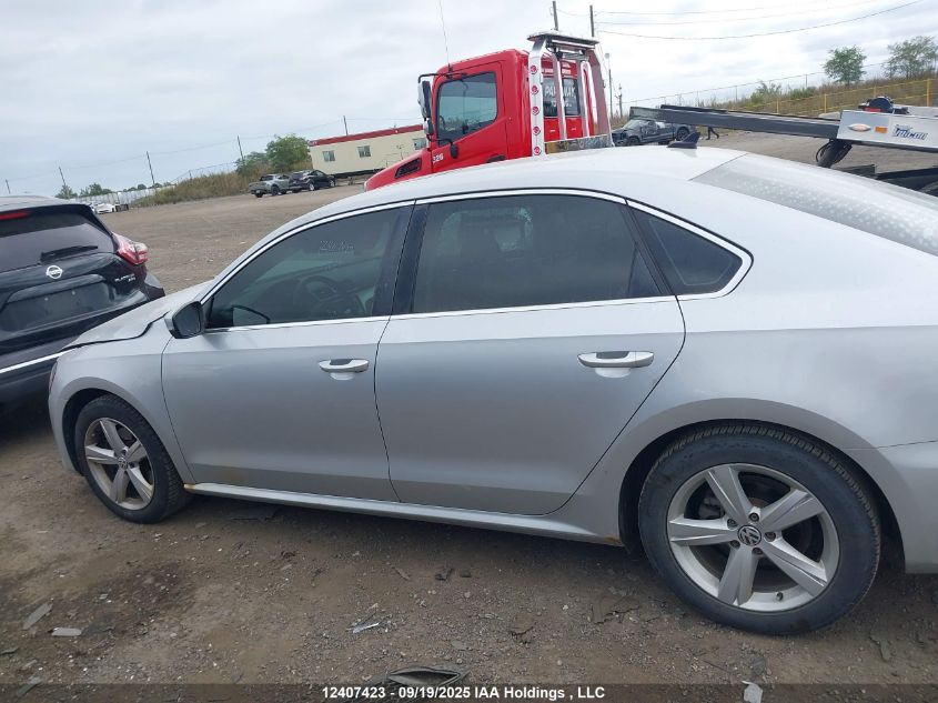 2013 Volkswagen Passat Se VIN: 1VWBH7A30DC106355 Lot: 12407423