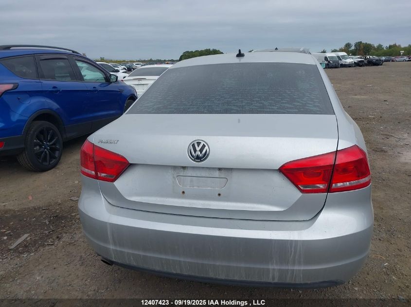 2013 Volkswagen Passat Se VIN: 1VWBH7A30DC106355 Lot: 12407423