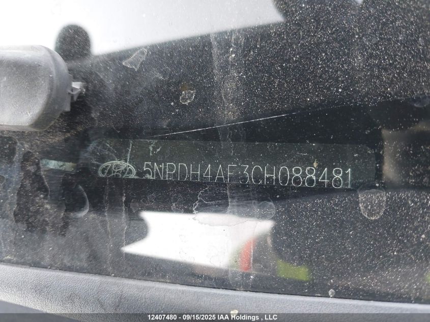 2012 Hyundai Elantra Gls/Limited VIN: 5NPDH4AE3CH088481 Lot: 12407480