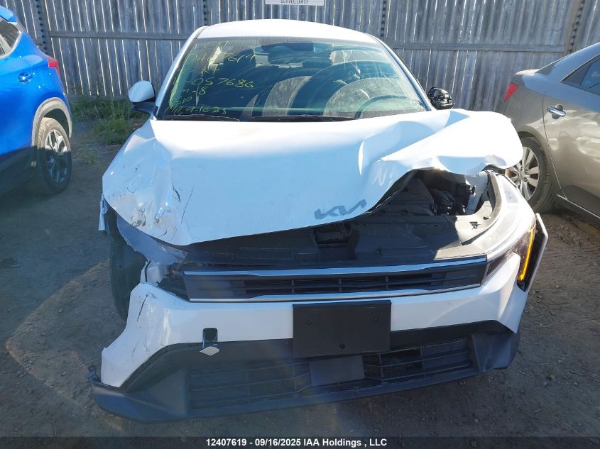 2025 Kia K4 Lx/Lxs VIN: 3KPFT4DE1SE057686 Lot: 12407619