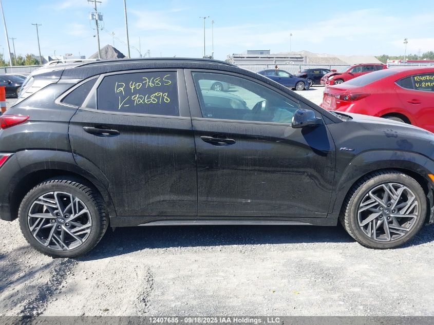 2022 Hyundai Kona N Line VIN: KM8K3CA35NU926898 Lot: 12407685