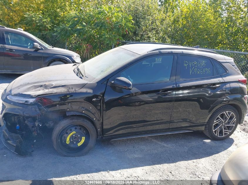 2022 Hyundai Kona N Line VIN: KM8K3CA35NU926898 Lot: 12407685