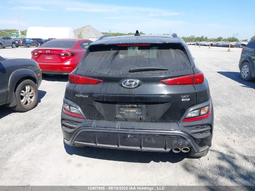 2022 Hyundai Kona N Line VIN: KM8K3CA35NU926898 Lot: 12407685