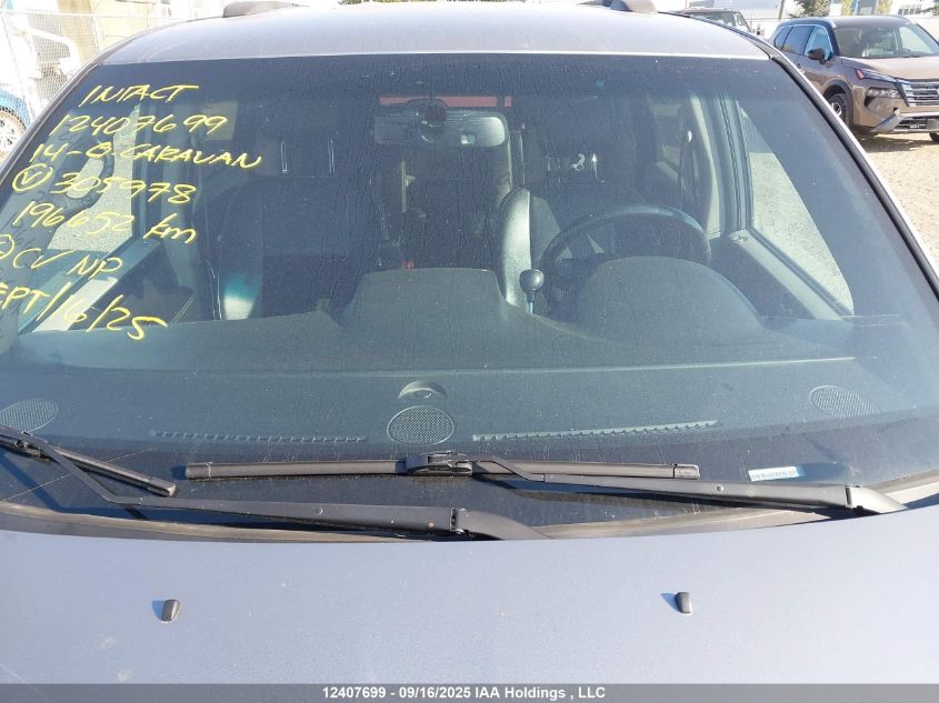 2014 Dodge Grand Caravan Se VIN: 2C4RDGBG2ER305978 Lot: 12407699