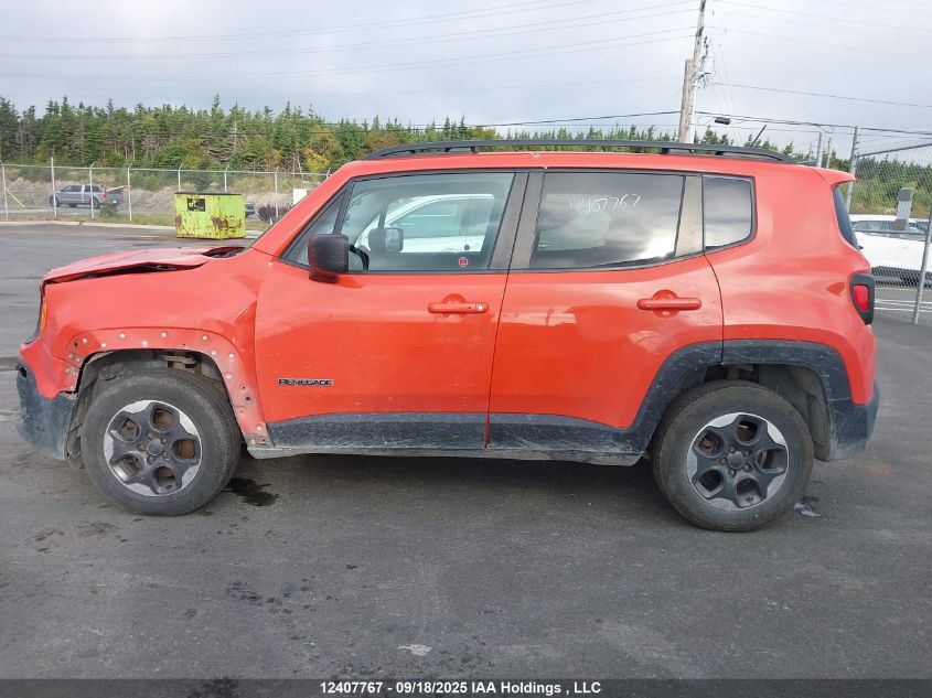 2016 Jeep Renegade Sport VIN: ZACCJBAT2GPE24122 Lot: 12407767