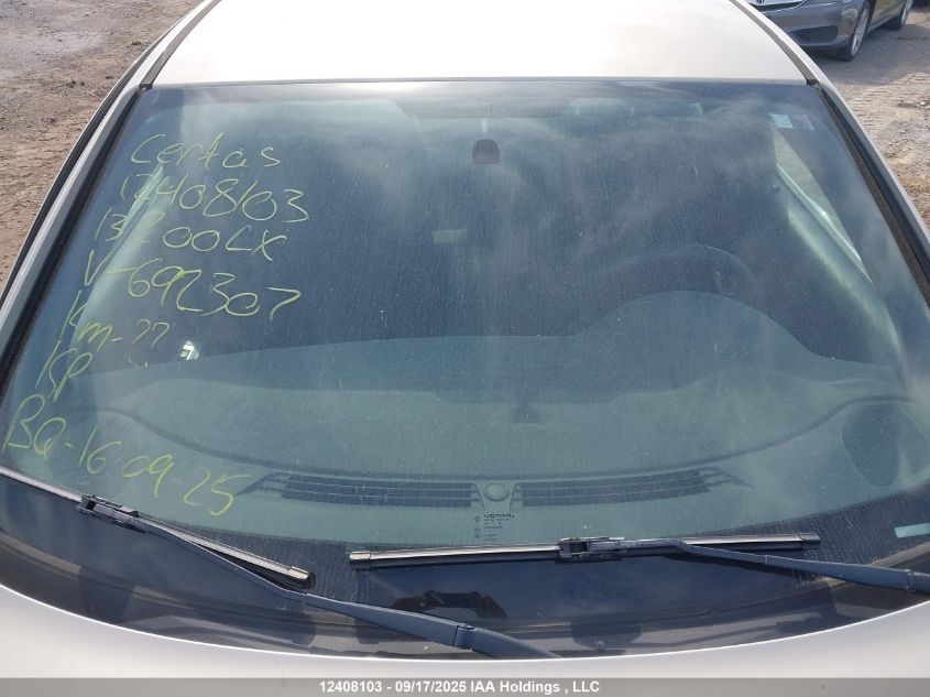 2013 Chrysler 200 Lx VIN: 1C3CCBAB2DN692307 Lot: 12408103