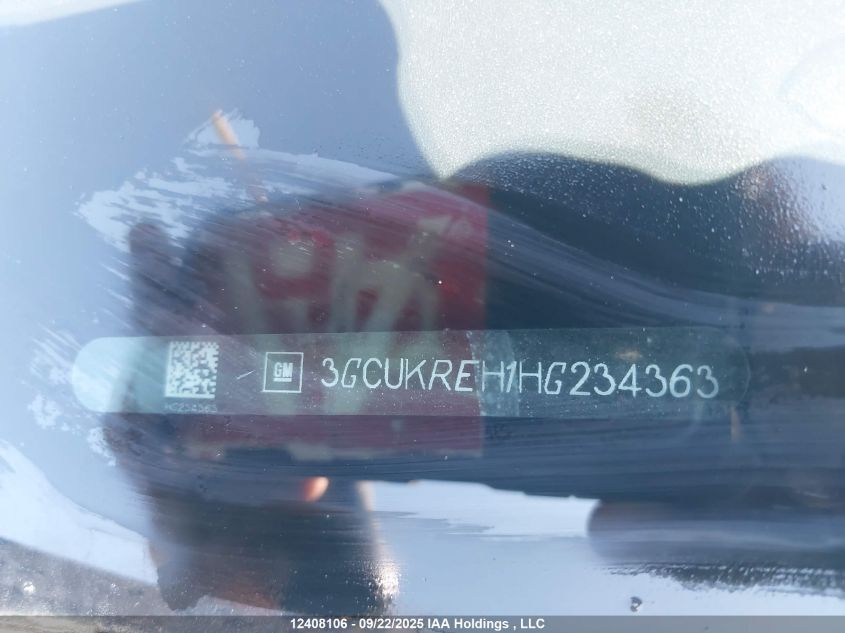 2017 Chevrolet Silverado K1500 Lt VIN: 3GCUKREH1HG234363 Lot: 12408106