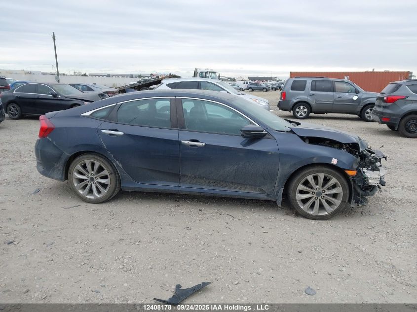 2020 Honda Civic Touring VIN: 2HGFC1F9XLH100508 Lot: 12408178